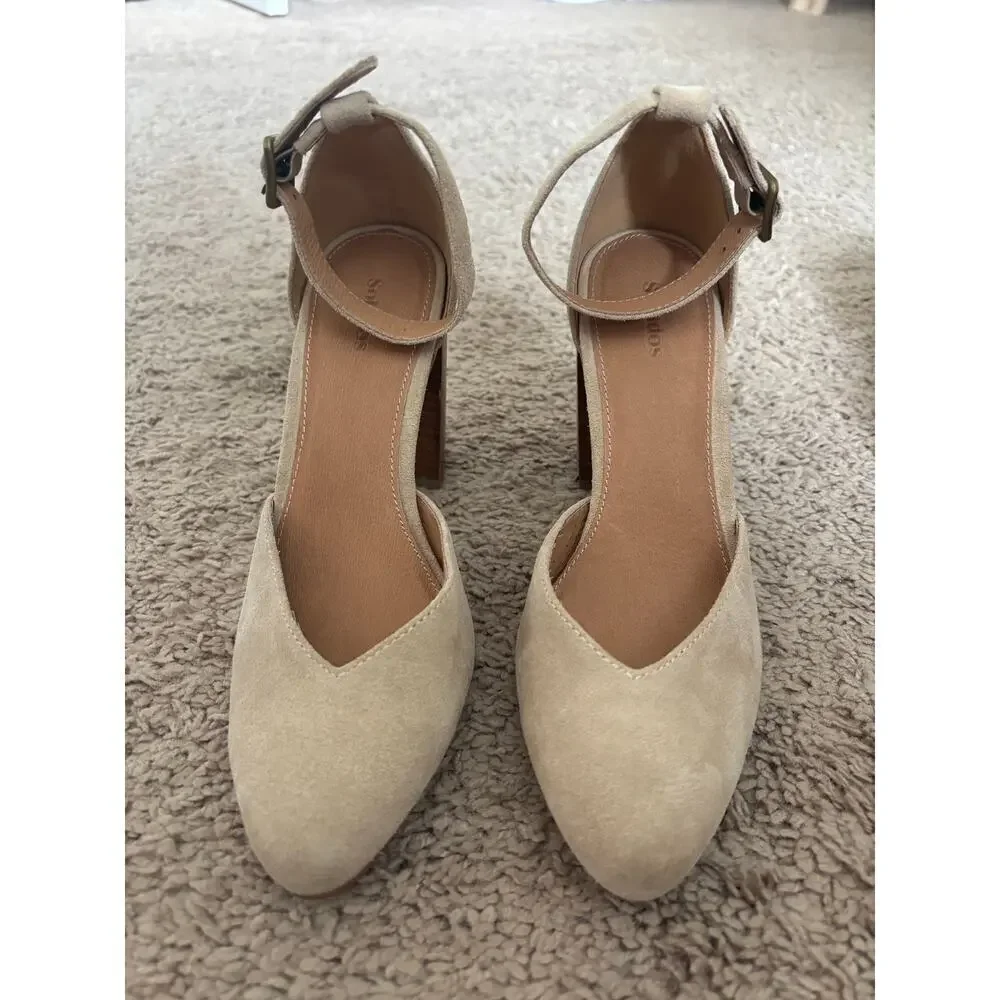 Soludos Collette heel in beige sz 7.5